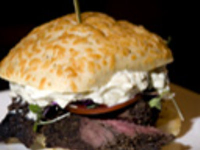 Peppercorn Beef Tenderloin with Gorgonzola and Chive Mousse