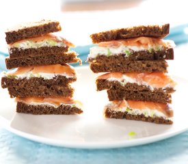 Smoked Salmon-And-Chive Sandwiches