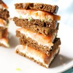 Smoked Salmon-And-Chive Sandwiches
