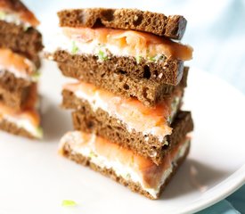 Smoked Salmon-And-Chive Sandwiches