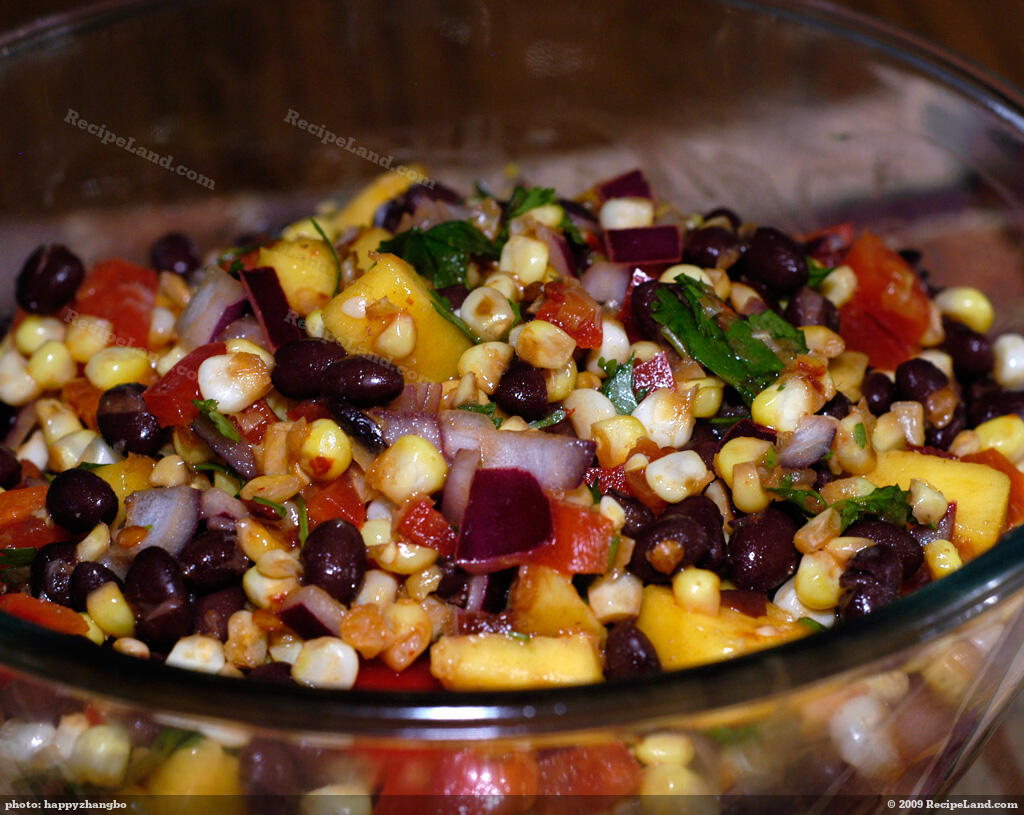 Roasted Corn, Black Bean and Mango Salad Recipe