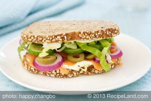 Smoked Salmon Hero Sandwich