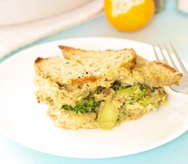 Breakfast Broccoli Bread Pudding