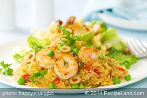 Shrimp And Yellow Rice