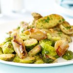 Roasted Brussels Sprouts with Caramelized Shallots