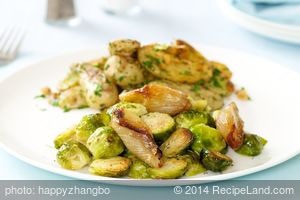 Roasted Brussels Sprouts with Caramelized Shallots recipe