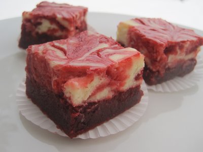 Red Velvet Cheesecake Swirl Brownies