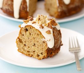 Fresh Apple Cake with Caramel and Walnuts