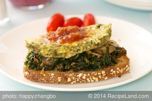 Open Face Spinach Egg Sandwich recipe