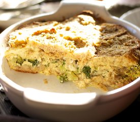 Breakfast Broccoli Bread Pudding