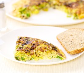 Brussels Sprouts and Mushroom Frittata