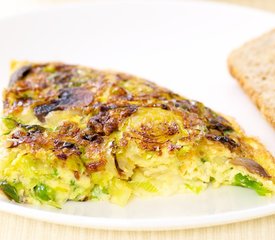 Brussels Sprouts and Mushroom Frittata