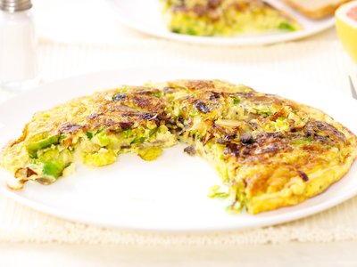 Brussels Sprouts and Mushroom Frittata