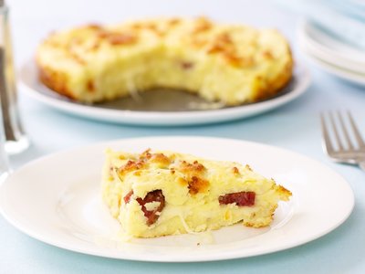 Potato Salami Cake