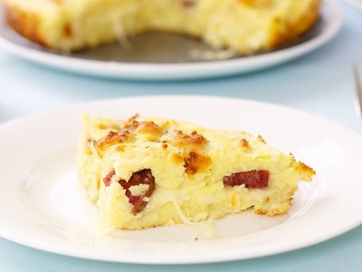 Potato Salami Cake