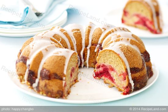 Glazed Cranberry Coffee Cake Recipe