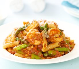 Shrimp, Asparagus, and Penne Pasta