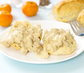 American Biscuits with Sausage and Gravy