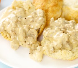 American Biscuits with Sausage and Gravy