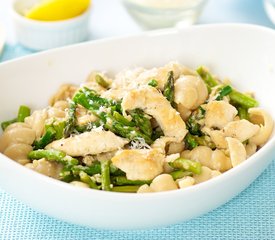 Asparagus Chicken Pasta with Parmesan