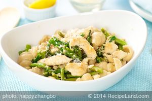 Asparagus Chicken Pasta with Parmesan