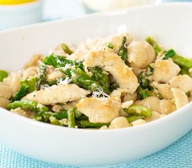 Asparagus Chicken Pasta with Parmesan