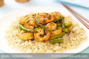 Asparagus Shrimp Stir Fry