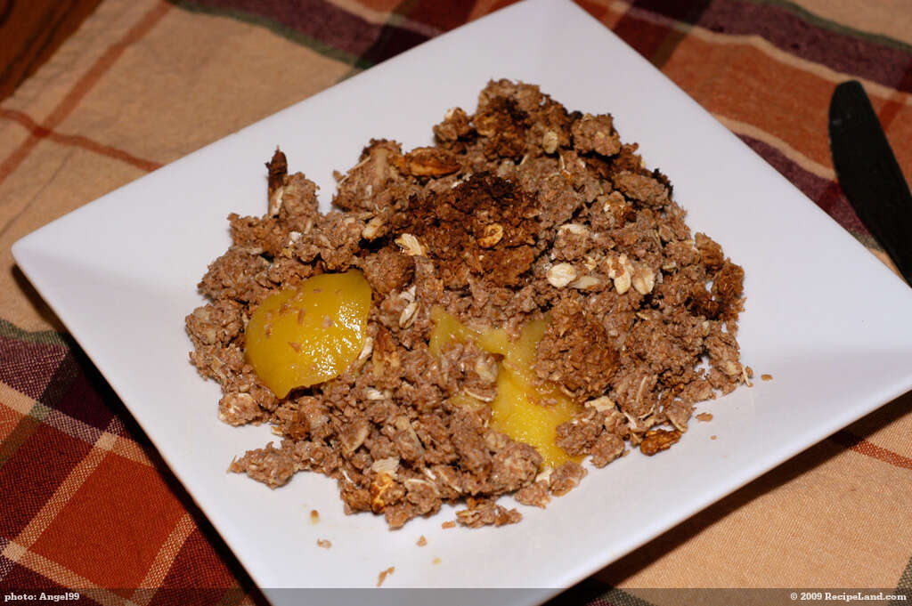 Almond-Peach Crumble recipe