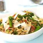 Pasta with Rapini and Garlicky Tomato Sauce