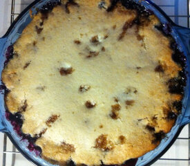 Impossible Blueberry Pie