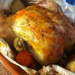 Roasted Chicken with 44 Cloves of Garlic (Clay-Pot)