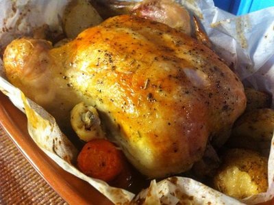 Roasted Chicken with 44 Cloves of Garlic (Clay-Pot)