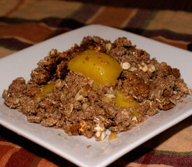 Almond-Peach Crumble