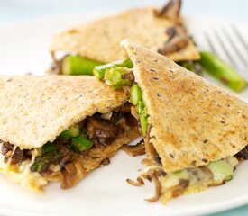 Asparagus Mushroom Quesadilla