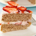 A perfect dessert when strawberries are in season.