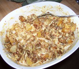 Fried Potato and Bacon Salad