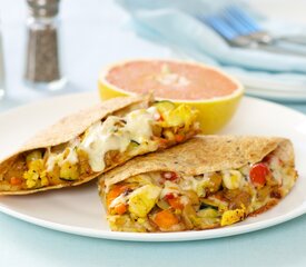 Zucchini, Sweet Potato and Red Bell Pepper Quesadillas 