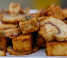 Sichuan Stir-fry Tofu with Mushrooms