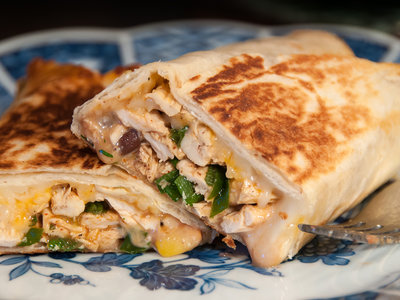 Cheesy Chicken Burritos