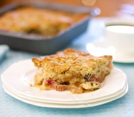 Rhubarb Radio Pudding