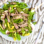 Warm Lamb Salad with Mixed Greens
