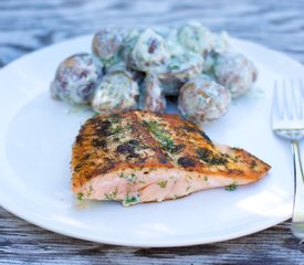 Salmon Fillet with Dilled Potatoes