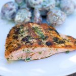 Salmon Fillet with Dilled Potatoes