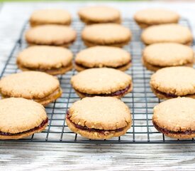 Almond Butter Cookies (Sandwiched with Jam)