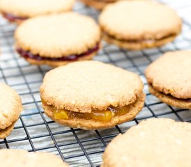 Almond Butter Cookies (Sandwiched with Jam)