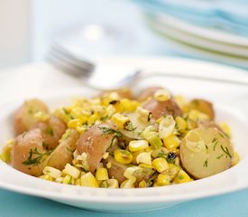 Dilled Potato and Grilled Corn Salad