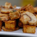 Sichuan Stir-fry Tofu with Mushrooms