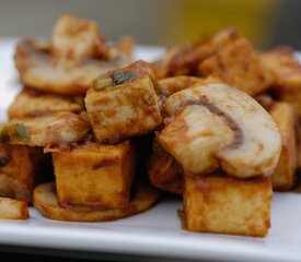 Sichuan Stir-fry Tofu with Mushrooms