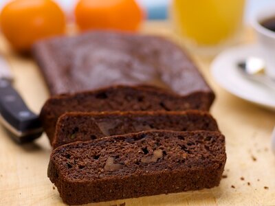 Almost Whole Wheat Chocolate Zucchini Bread