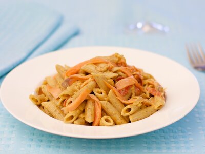 Penne Ala Vodka and Smoked Salmon